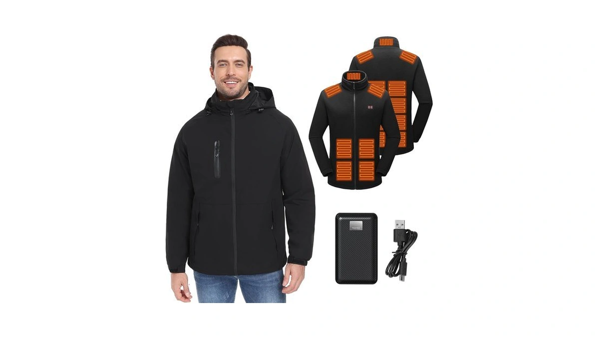Men -in- Heated Jacket With Battery
