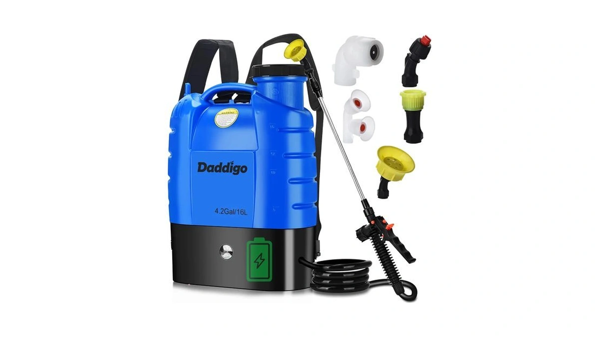 4 Gallon Battery Backpack Sprayer, 100 Psi, 12v 8ah Battery