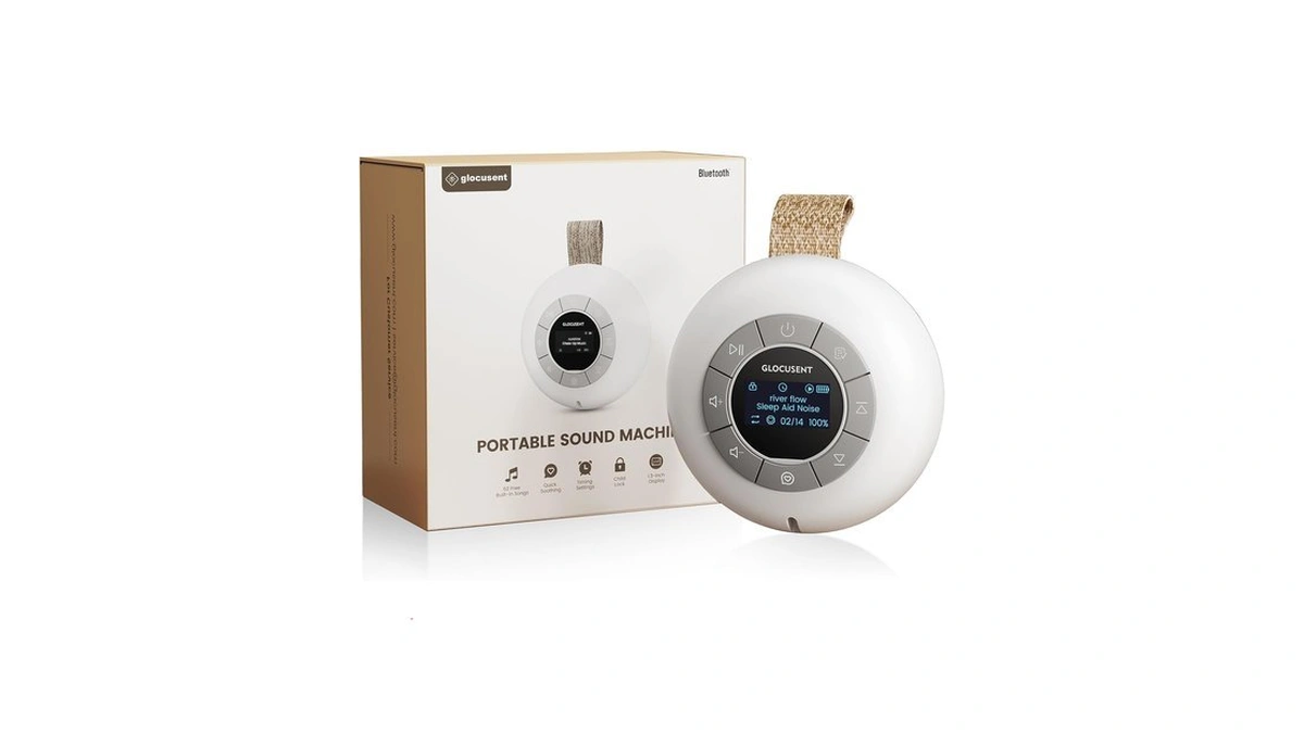 Glocusent Portable Sound Machine For Baby Kids Adults,62 Sounds