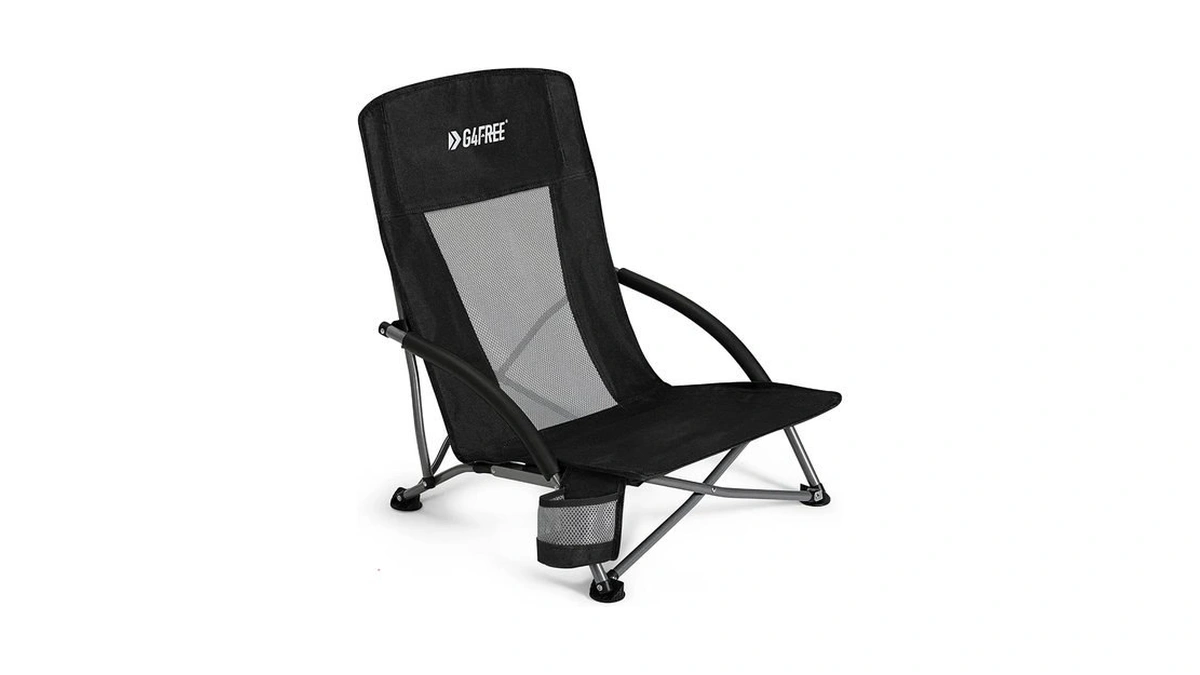 G4free Beach Chair Folding Portable Beach Backpack Camping Chair For