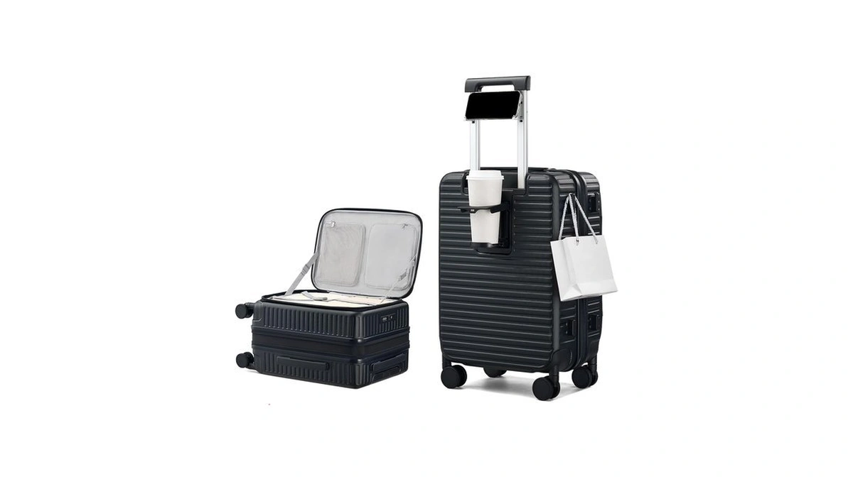 Hantrip 20 Inch Top Opening Hard Shell Carry On Luggage