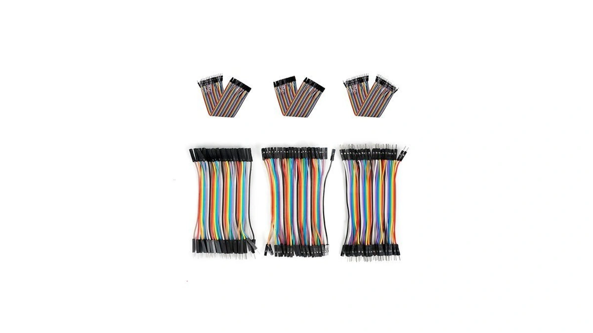 Yakomon Breadboard Jumper Wires, Multicolored Dupont Wire, 40pin Male To