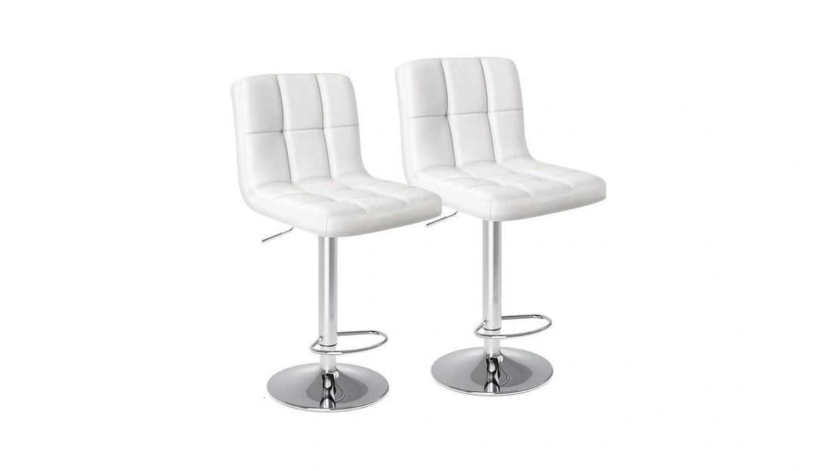 Dumos Bar Stools Set, 24 Inch Counter Height Bar Chairs,