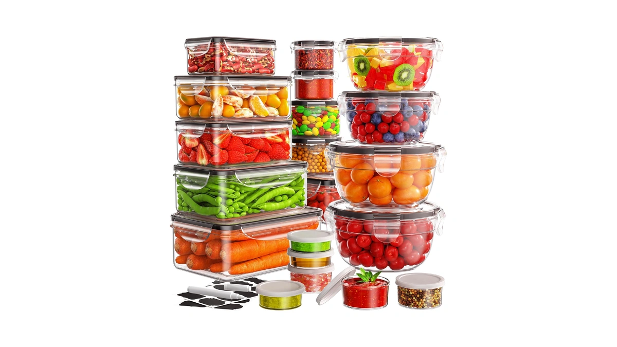 Jscares 40 Pcs Food Storage Containers With Lids Airtight (20