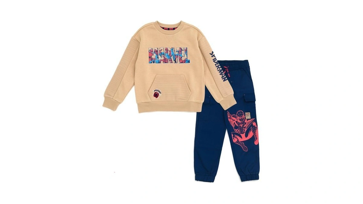 Marvel Spider-man Little Boys Fleece Sweatshirt And Twill Jogger Pants
