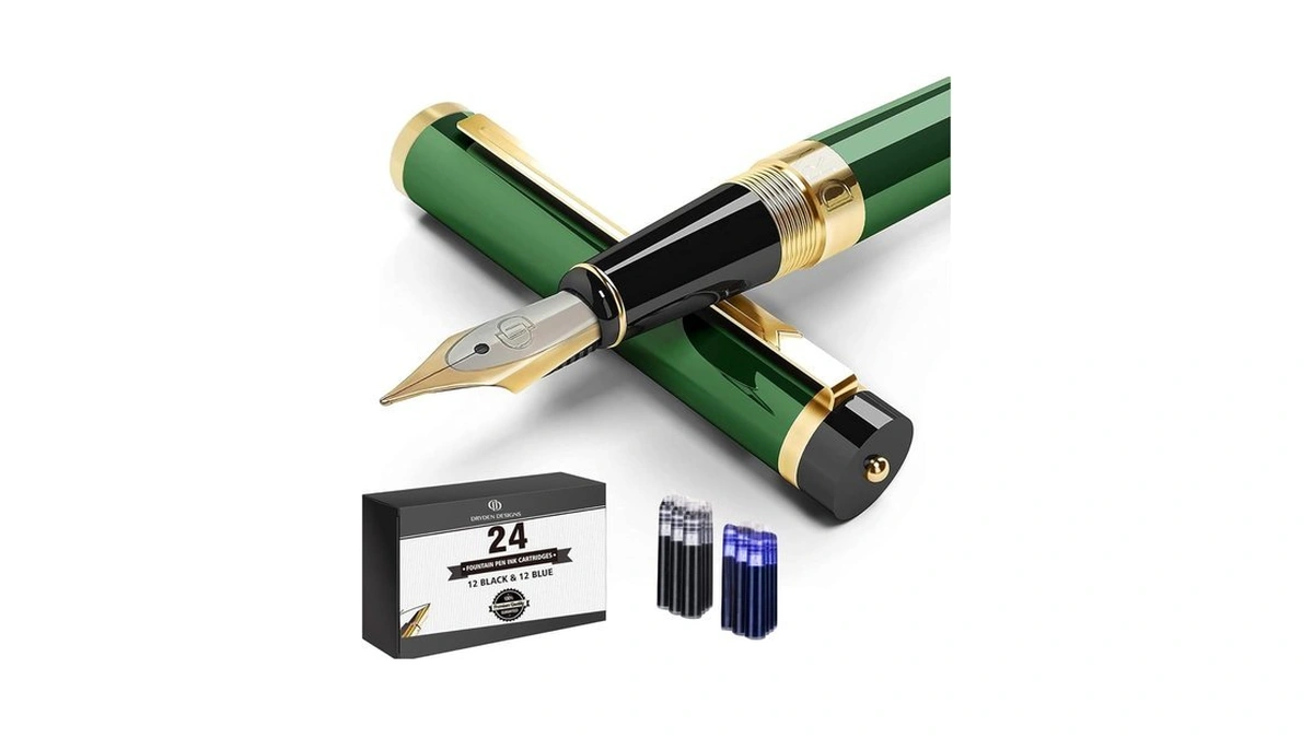 Dryden Designs Fountain Pen Medium Nib Gift Pouch - With