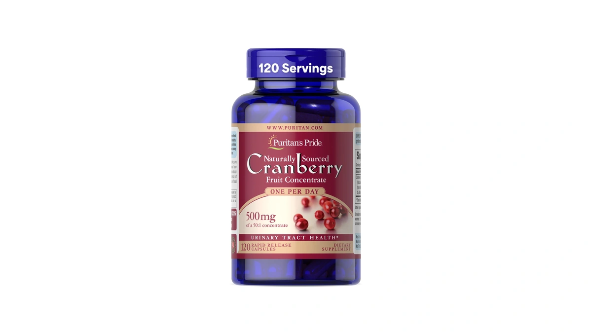 Puritan's Pride Naturally Sourced Cranberry Fruit Concentrate 500mg