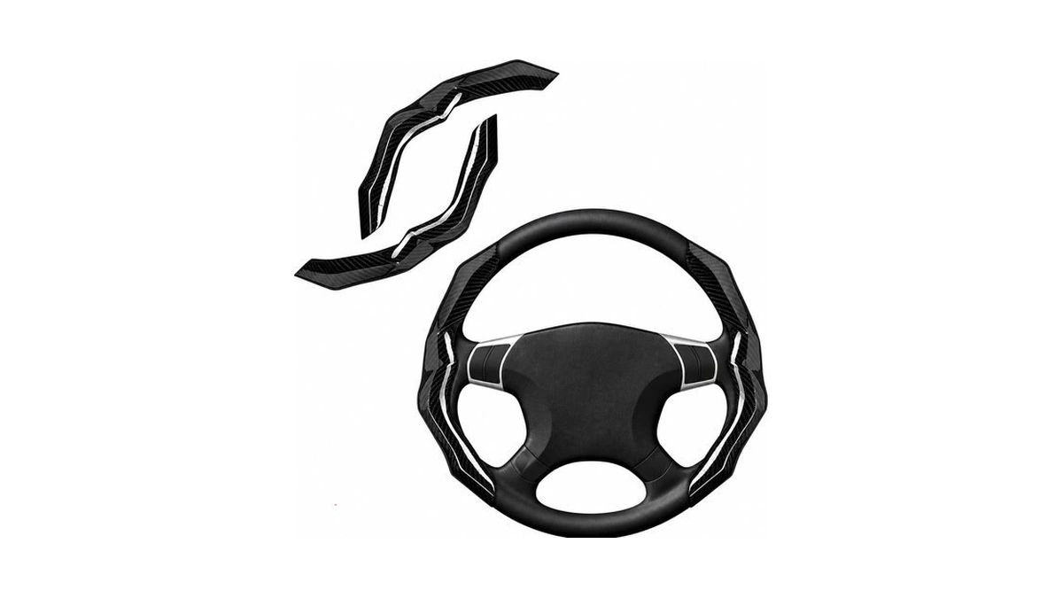 Amazon code: Carbon Fiber Steering Wheel Cover 2pcs S