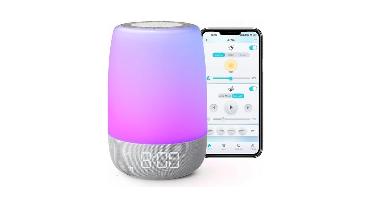 Glocusent White Noise Sound Machine For Sleep, 45 Sleep Sounds
