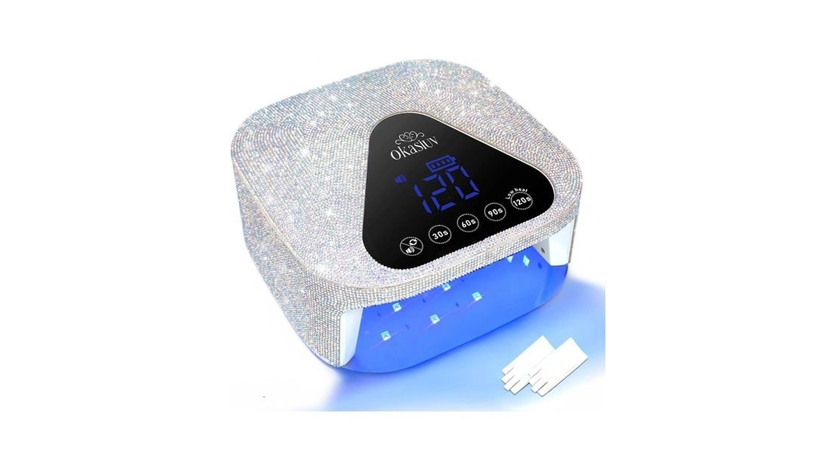 Okasiuv Uv Led Nail Lamp With Uv Gloves,magnetic Metal Mirror