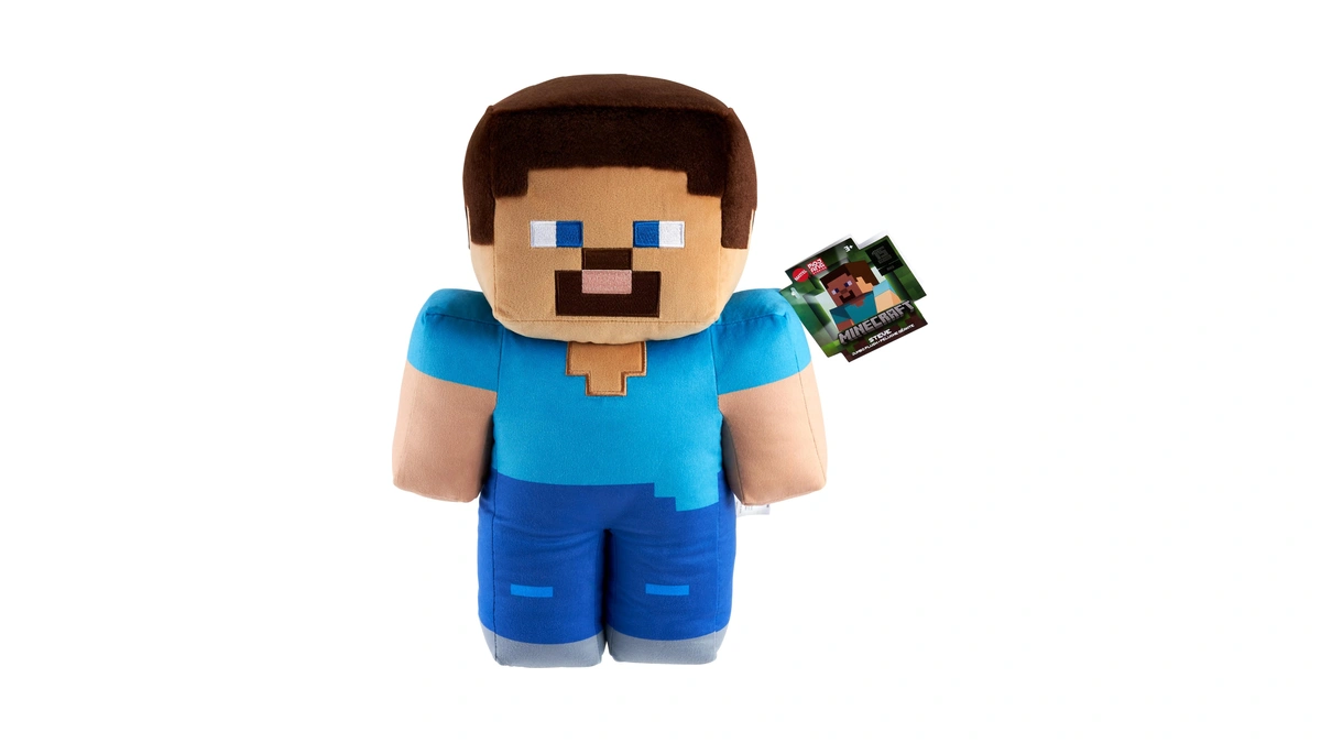 Amazon : Mattel Minecraft Steve Jumbo Plush Figur