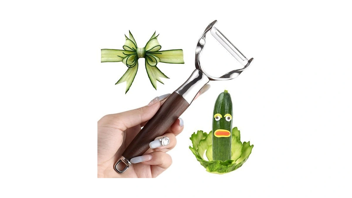 Audami Premium Vegetable Peeler - Stainless Steel Serrated Y Potatoe