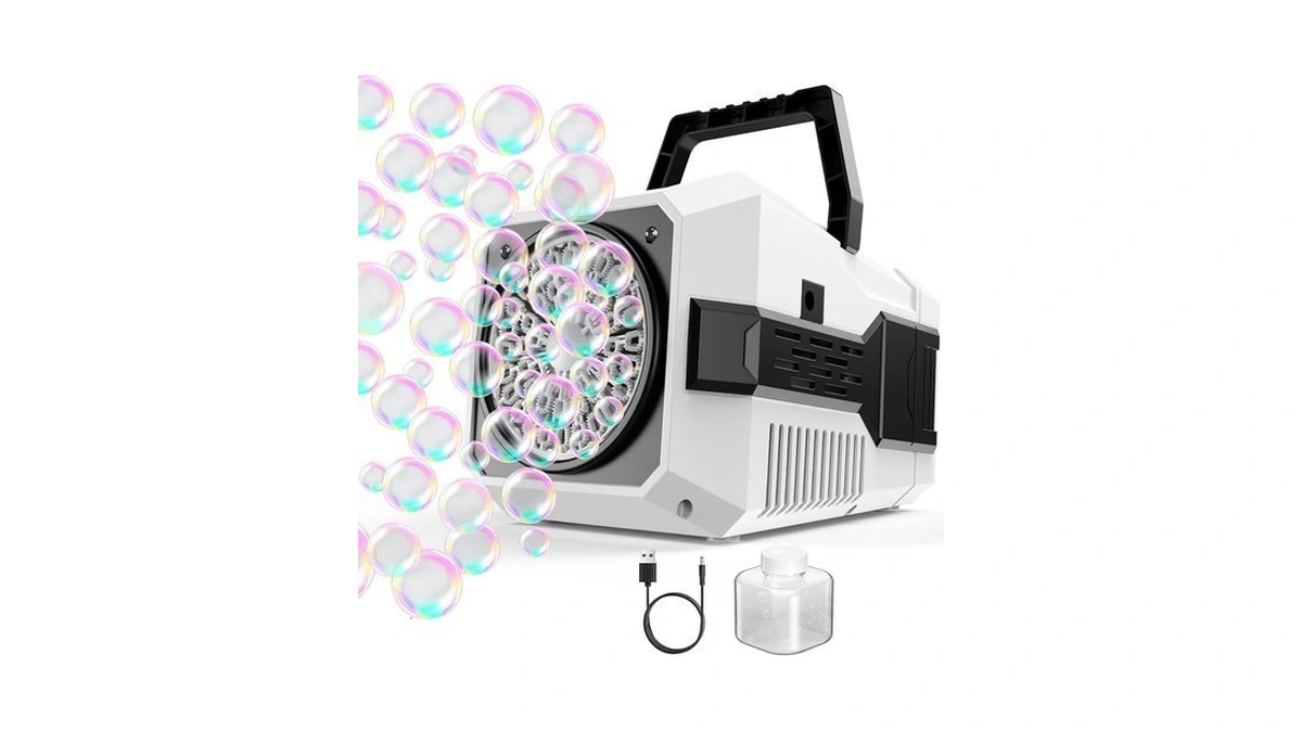 Smlau Bubble Machine For Kids 1-pack White