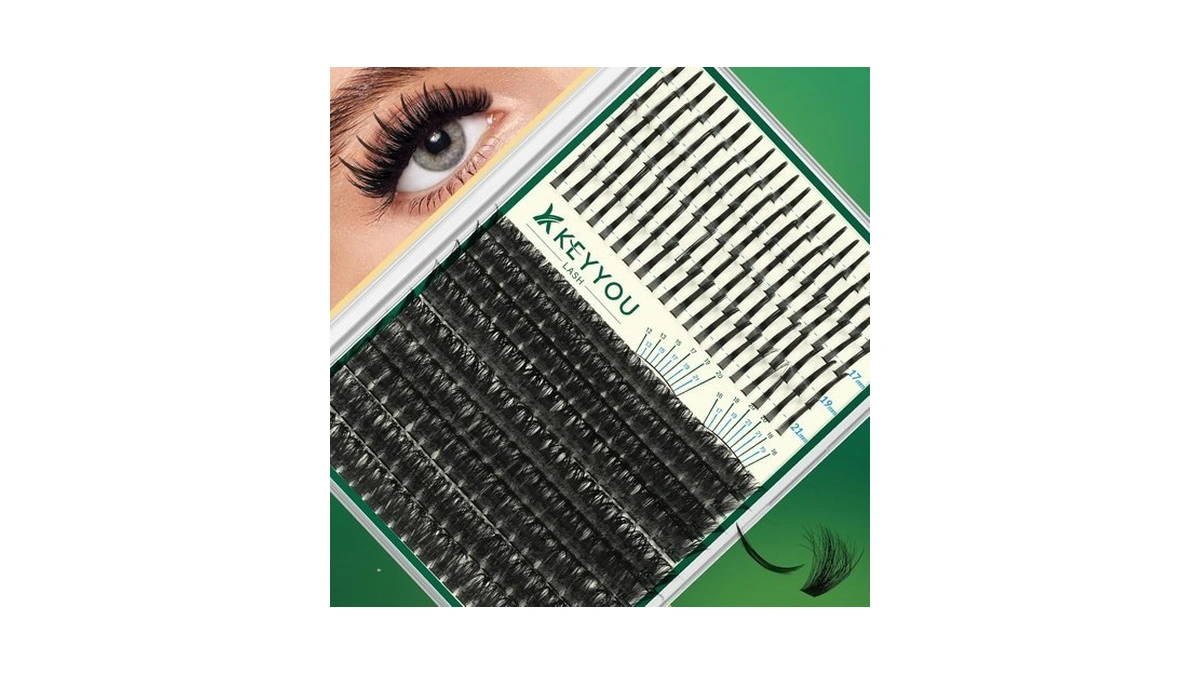 Keyyou Lash Clusters 280pcs Lash Spikes Eyelash Clusters Volume Individual