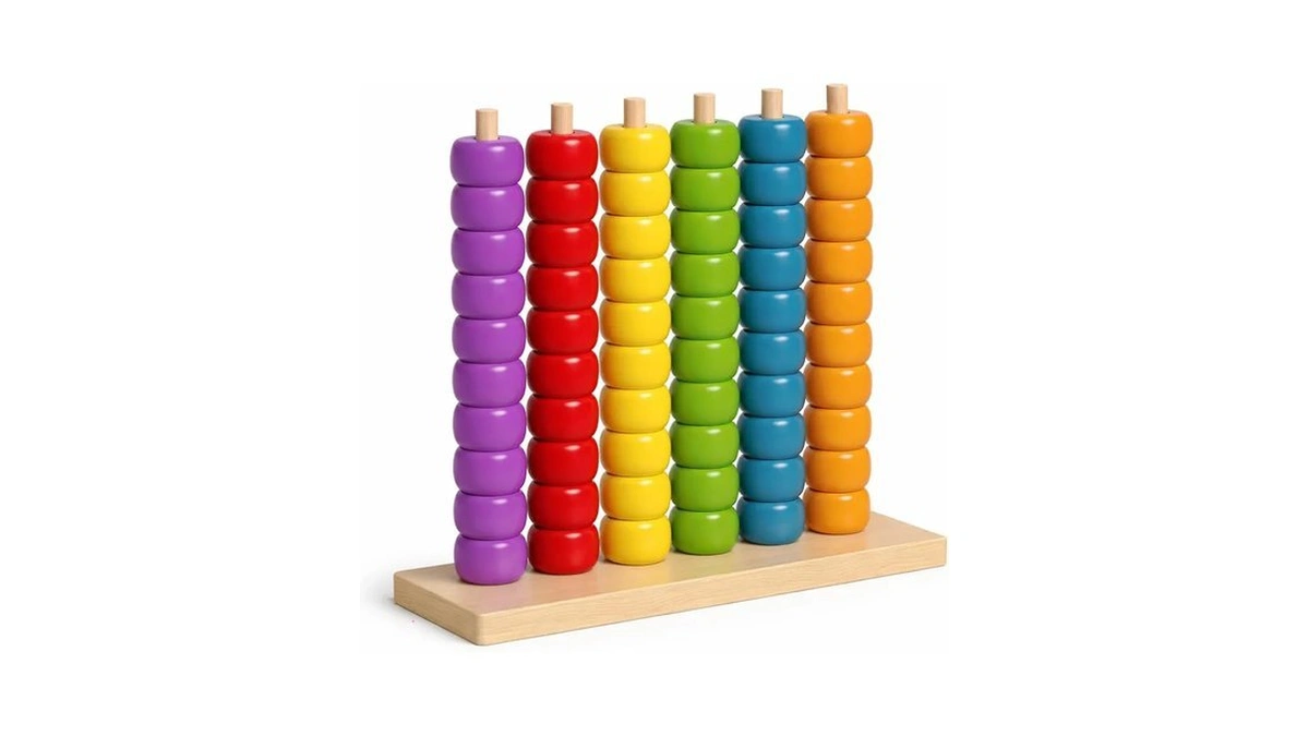 Tailwaggers Color Stack Challenge Game, Ring Stack Race Color Matching