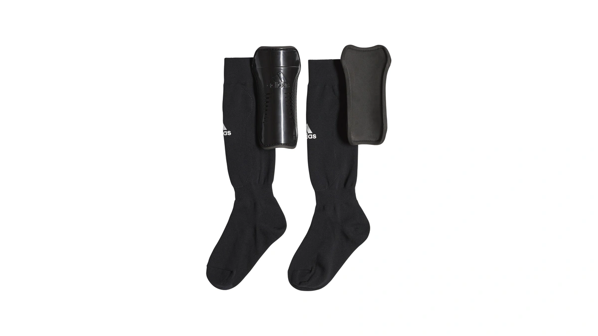 Adidas Unisex-child Performance Youth Sock Shin Guards, Black/white, Large