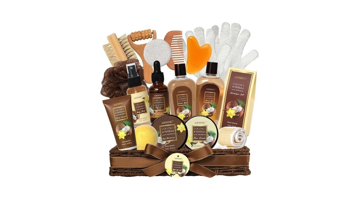 19-piece Bath And Body Gift Basket Set For Women -