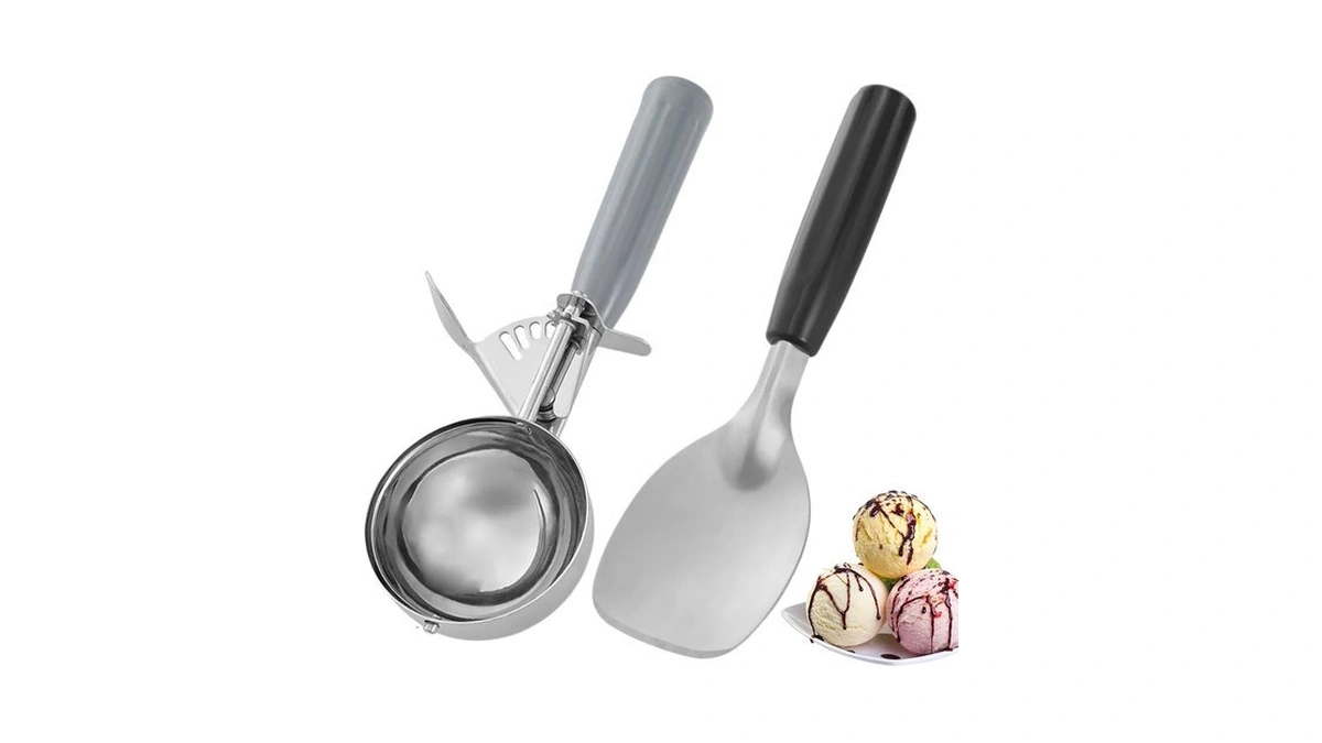 4 Oz Stainless Steel Ice Cream Scoop With Trigger Release