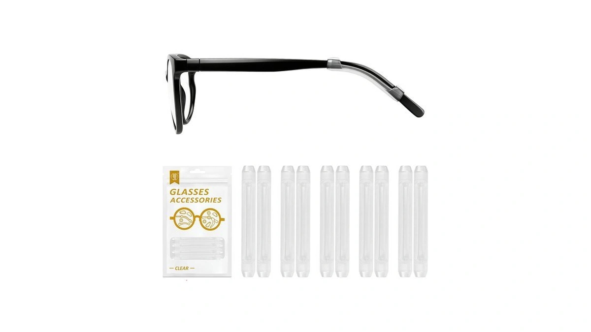 Yr Soft Silicone Eyeglasses Temple Tips Sleeve Retainer, Anti-slip Elastic