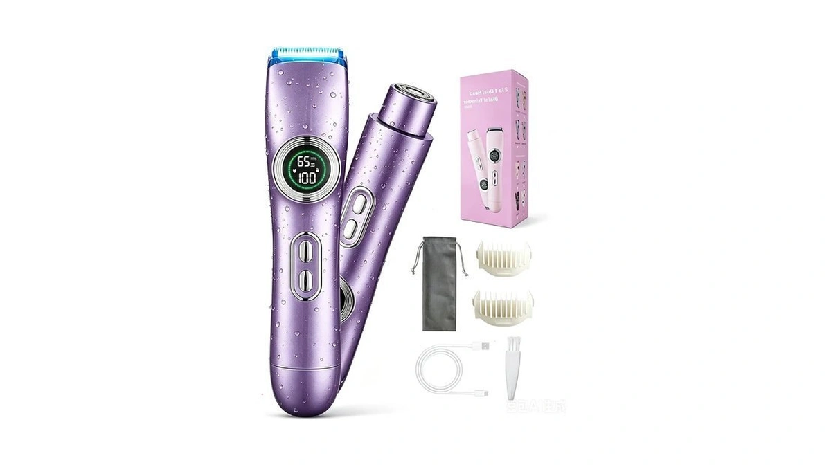 Qlwq Bikini Trimmer For Women, 2-in-1 Dual Head Womens Electric