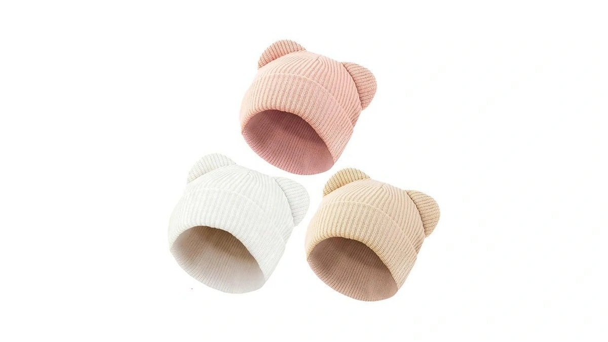 Yukiniya Baby Beanie Cute Toddler Winter Hat 3 Pack Soft