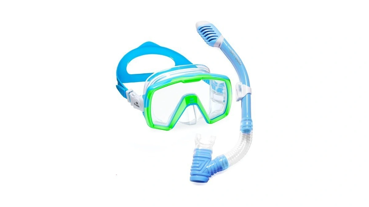 Freela Kids Dry Snorkel Set Scuba Diving Mask With Nose