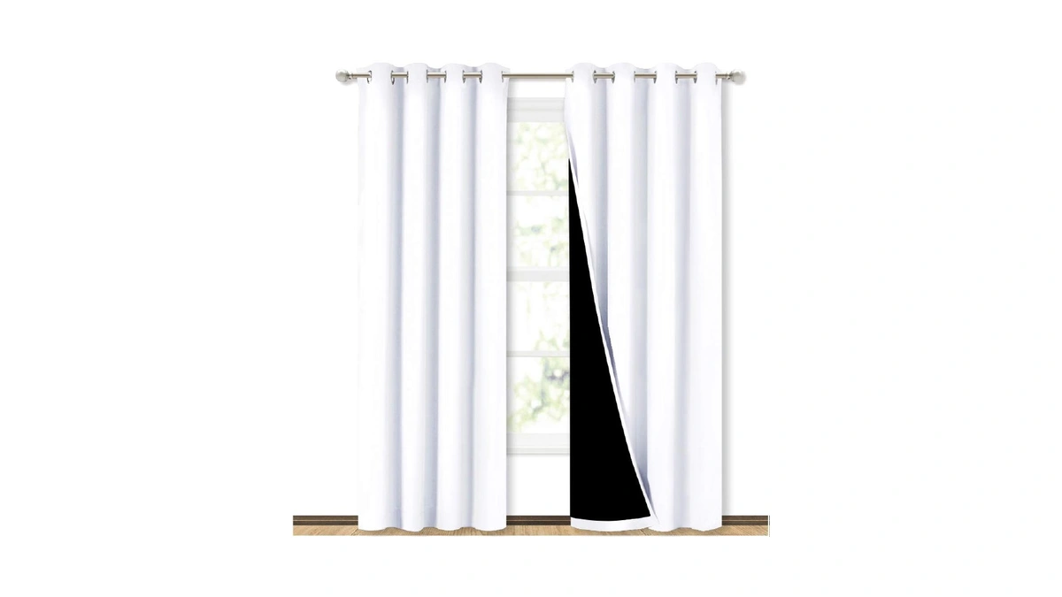 Nicetown 100% Blackout Window Curtain Panels, Cold And Full Light