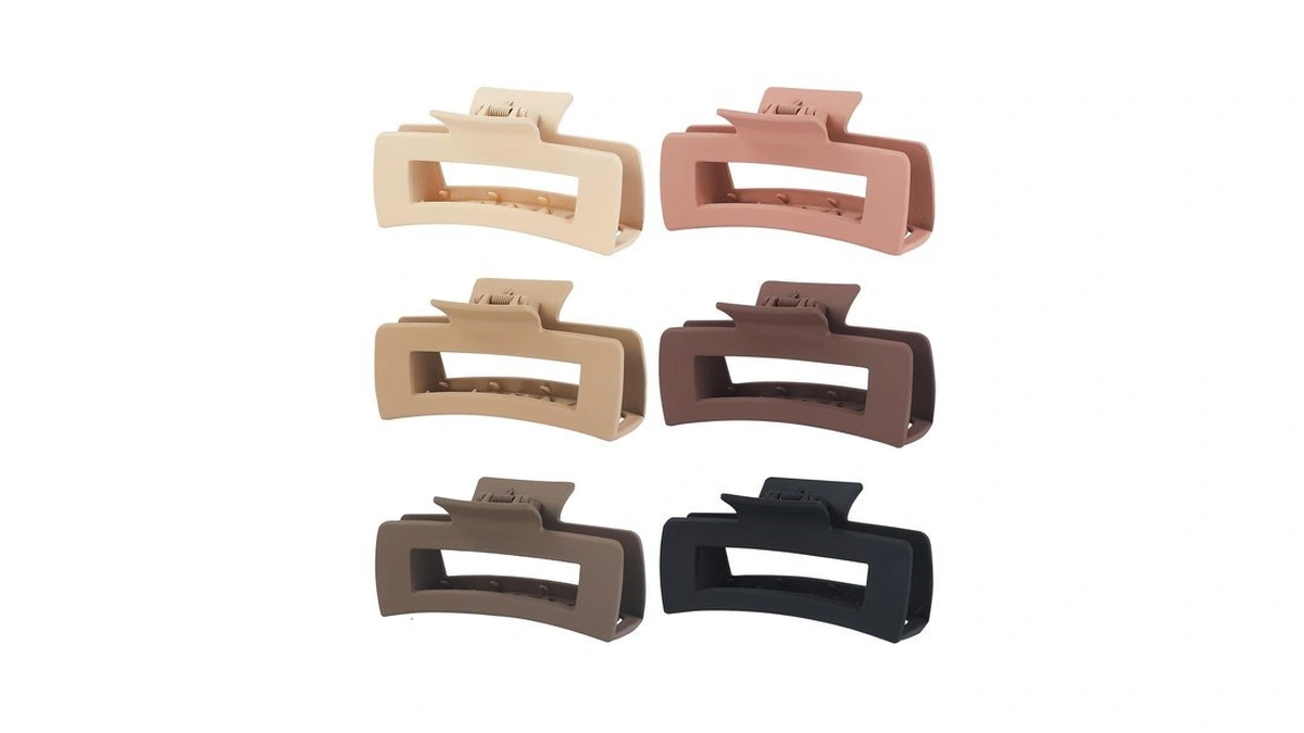 Sisiaipu 4 Inch Big Hair Claw Clips 6 Pcs Large