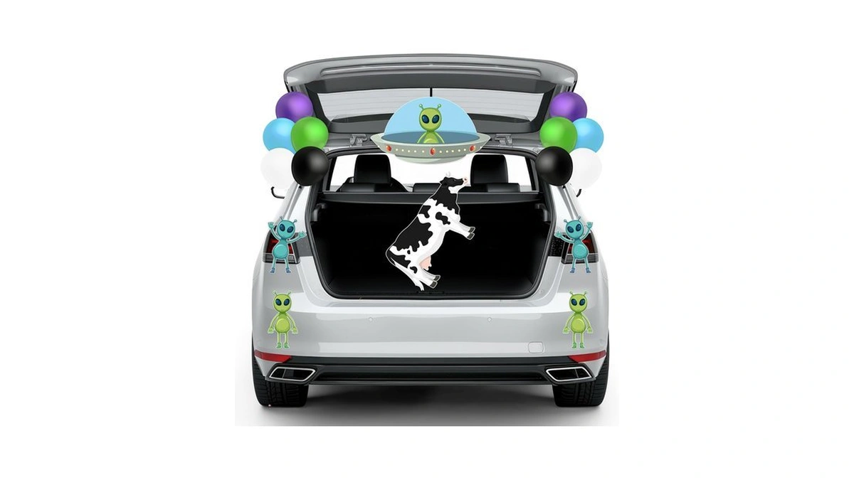 K1tpde 22pcs Halloween Alien Ufo Cow Trunk Or Treat Outdoor