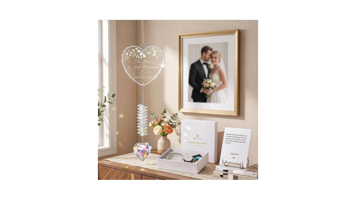 Crystal Suncatcher Engagement Gift For Couples2026, Wedding Gifts
