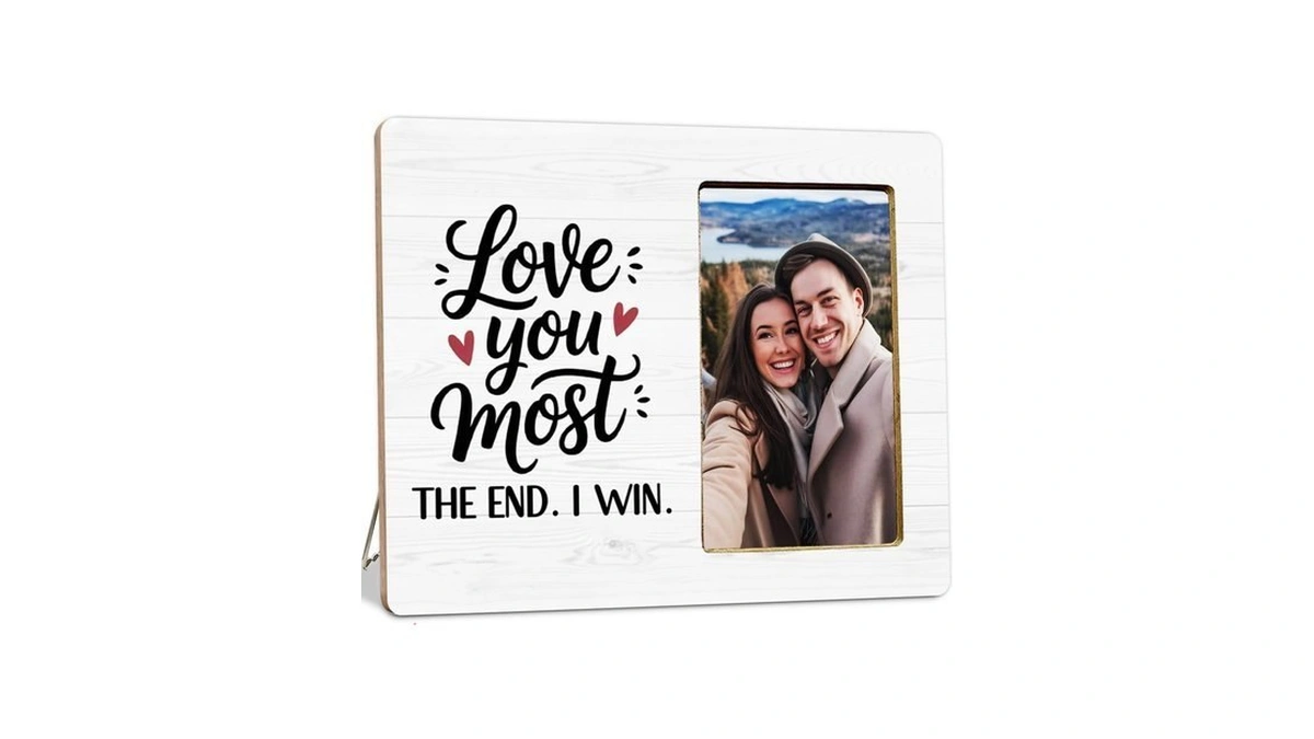 Luerhui Couple Gifts Picture Frame For Engagement Girlfriend Boyfriend, Love