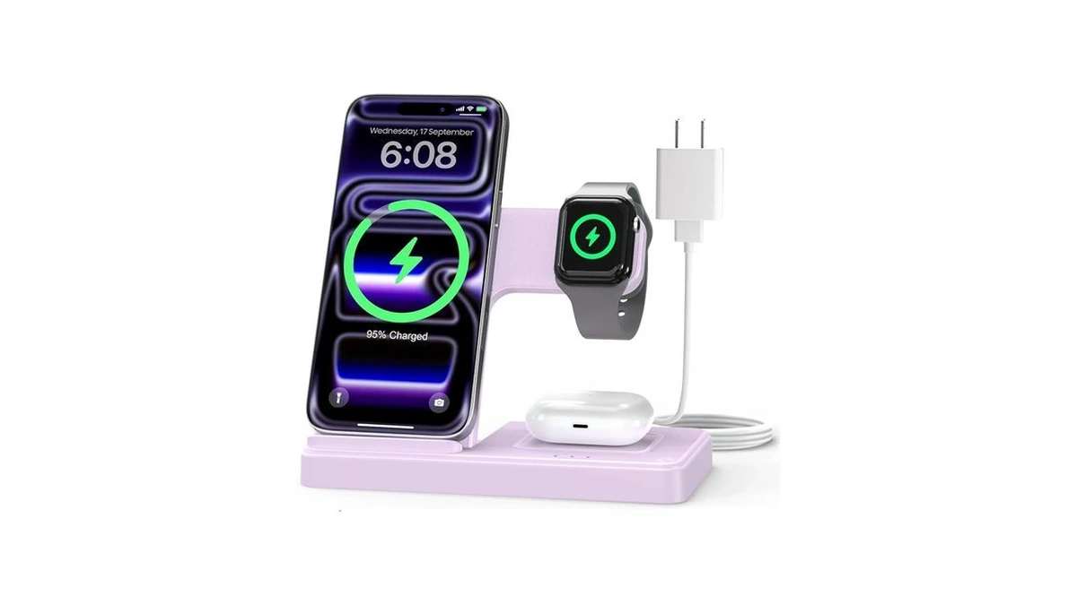 Getpals Wireless Charger Iphone Charging Station For Apple Multiple Devices