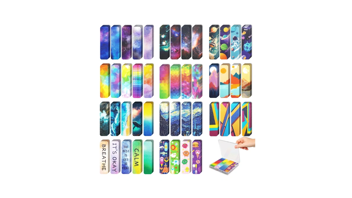 48 Pieces Unique Sensory Stickers For Anxiety Relief Items -