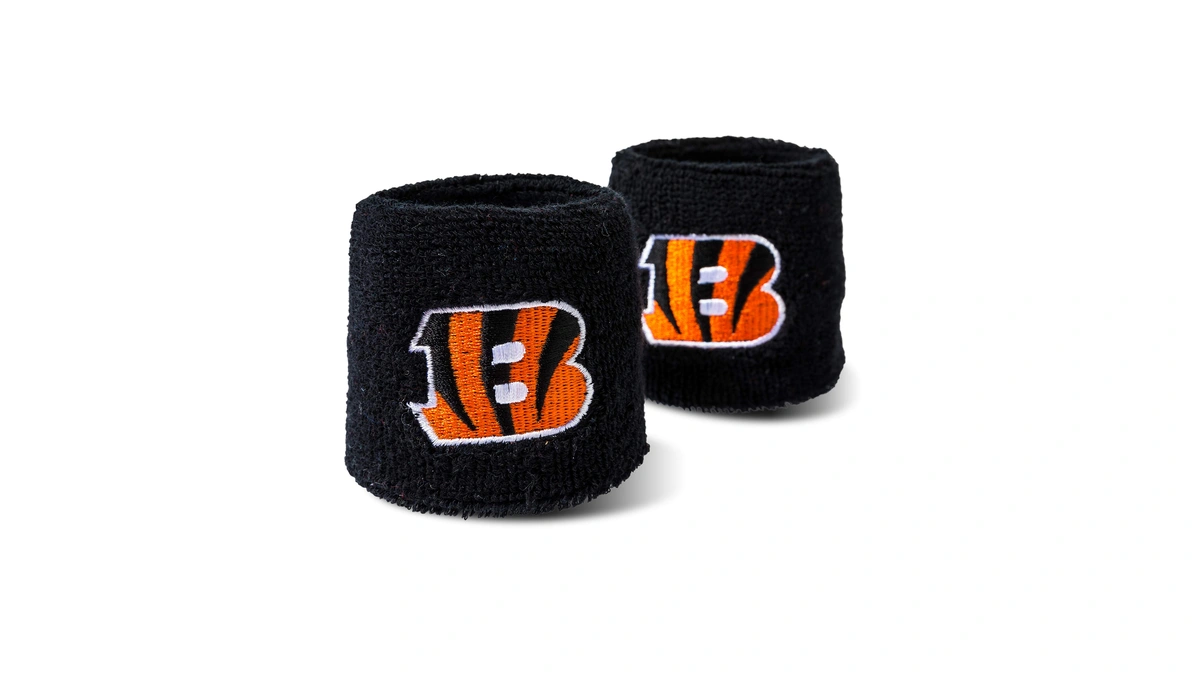 Nfl Cincinnati Bengals Franklin Sports Cincinnati Bengals Embroidered Wristbandsnfl Embroidered