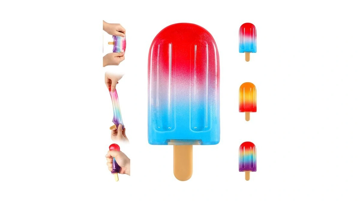 Adtwomerie Sugar Popsicle Ice Cream Squishy Squeeze Toys