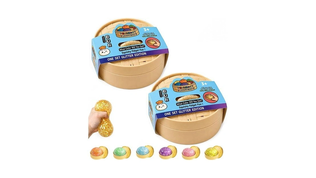 Squishy Toy 2pcs Dumplings Squeeze Balls Fidget Toys