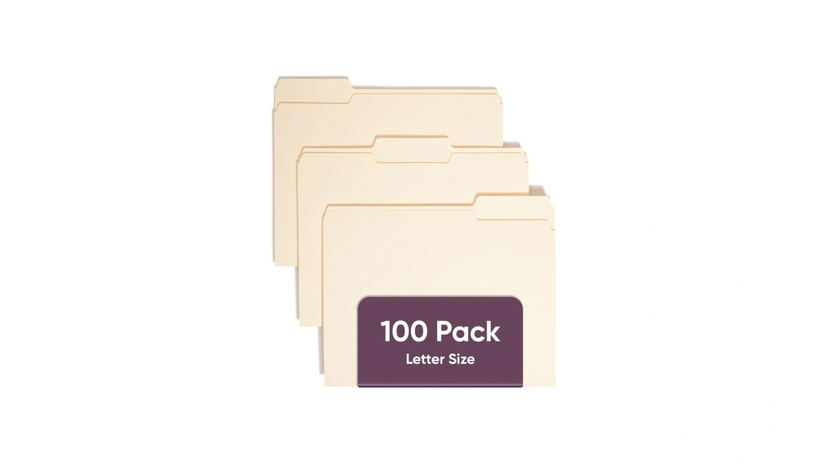 Smead File Folders Letter Sized, 1/3-cut Tab, Assorted Positions, Letter