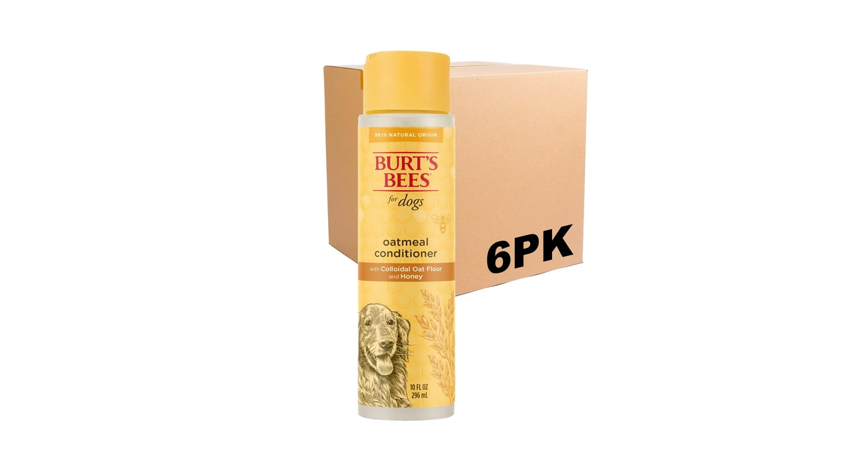 Burts Bees For Pets Oatmeal Dog Conditioner, Fragrance-free, 10 Fl