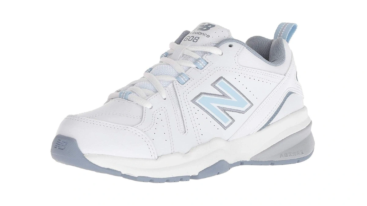 New Balance Women's 608 V5 Casual Comfort Cross Trainer, White/light
