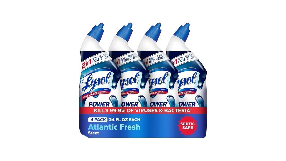 Lysol Toilet Bowl Cleaner, Max Strength Bathroom Cleaning Supplies, Toilet