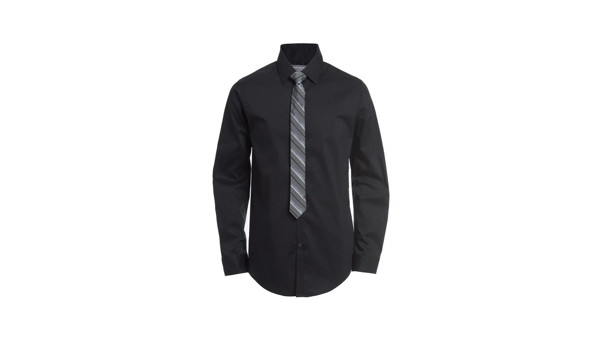 Van Heusen Boys Long Sleeve Collared Button-d...