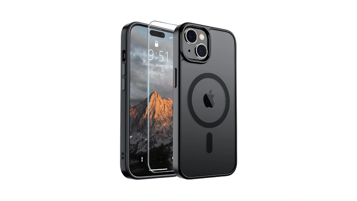 Supfine Magnetic For Iphone 15 Case Black