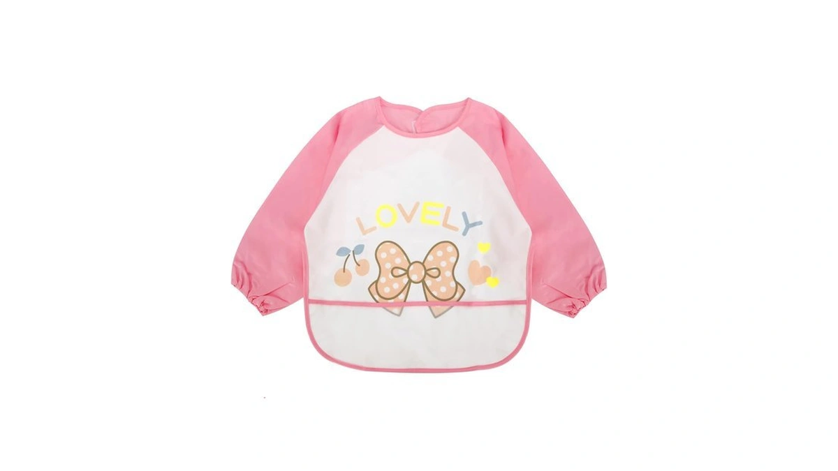 Jninth Baby Bibs Waterproof And Wipeable-eat And Play Smock Apron(6-36