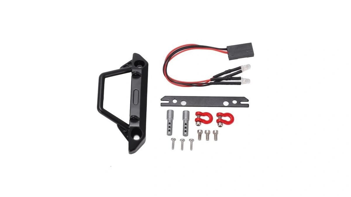 1/24 Rc Bumper Upgrade Parts, High Strength Front Bumper With