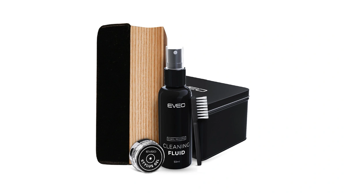 Eveo Vinyl Record Cleaning Kit - 4-in-1 Premium Vinyl Record