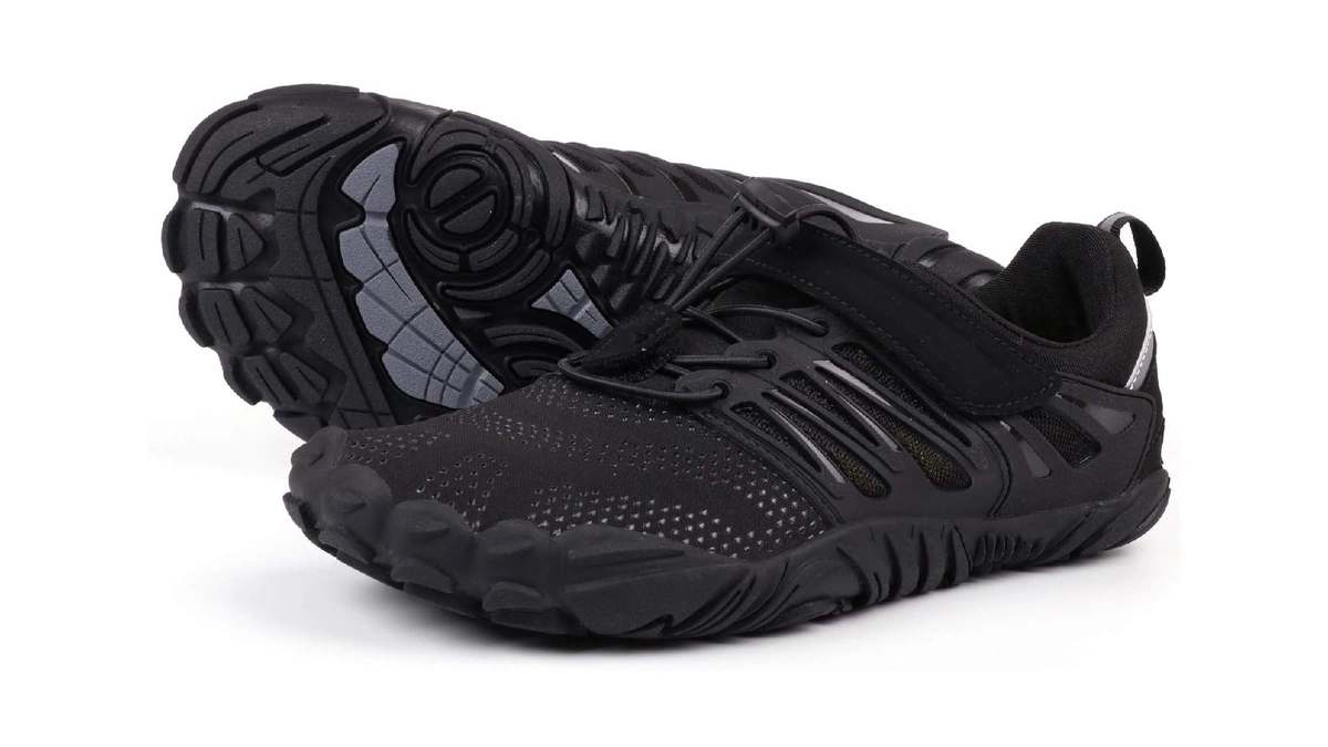 Joomra Barefoot Shoes For Women Zero Drop Sneakers, Black, 8.5