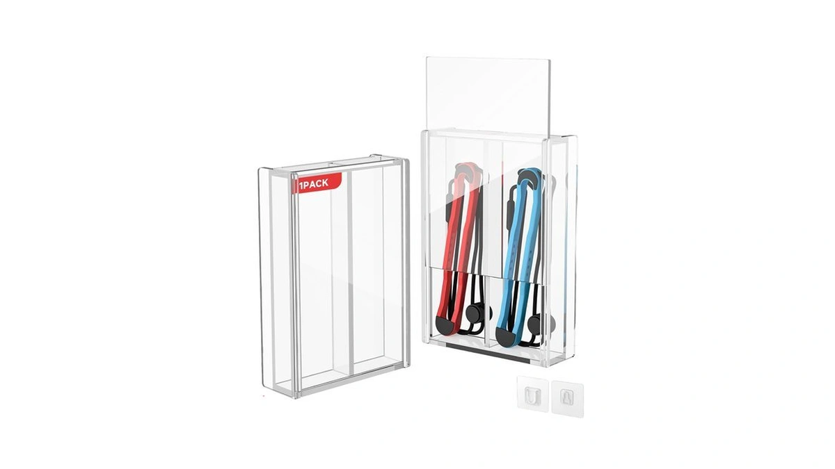 Caszlution Clear Acrylic Protector Case Compatible With Joy-con 2 Strap,