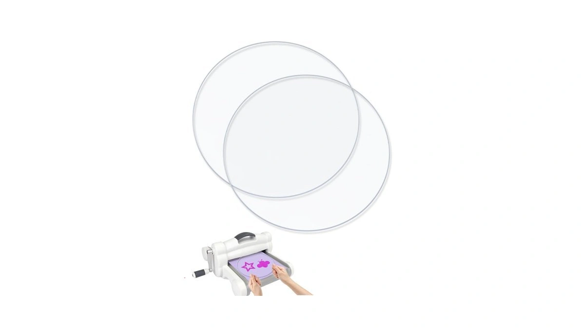 Ucec 2 Pcs 5.1in Clear Circular Cutting Pads For Die