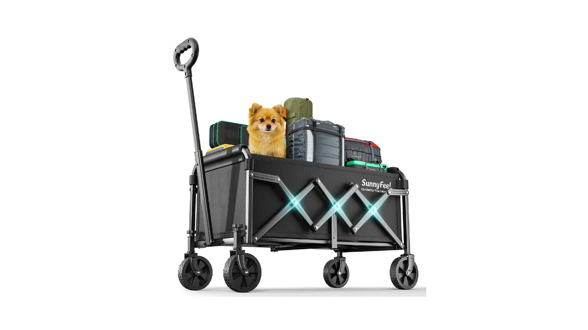 Sunnyfeel Lightweight Folding Wagon Cart Lbs ...