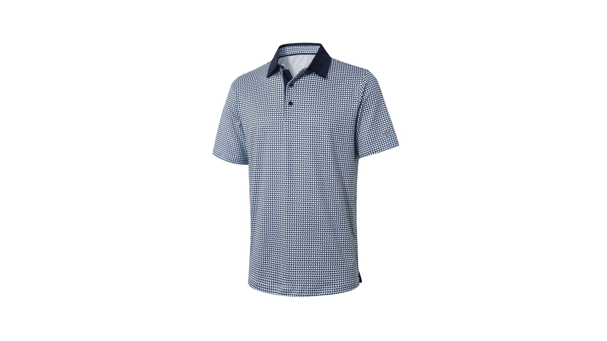 Golf Shirts For Men Dry Fit Short Sleeve Print Performance